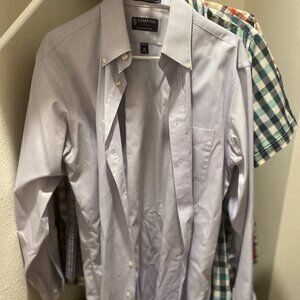 Stafford Light Blue Dress Shirt | Long Sleeve | 16 and 34/35